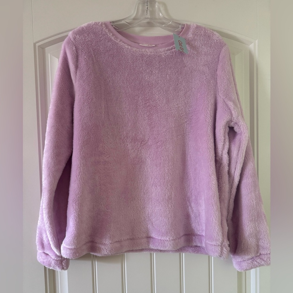 Cat & Jack Fuzzy Sweater XXL in Pale Lilac NWT